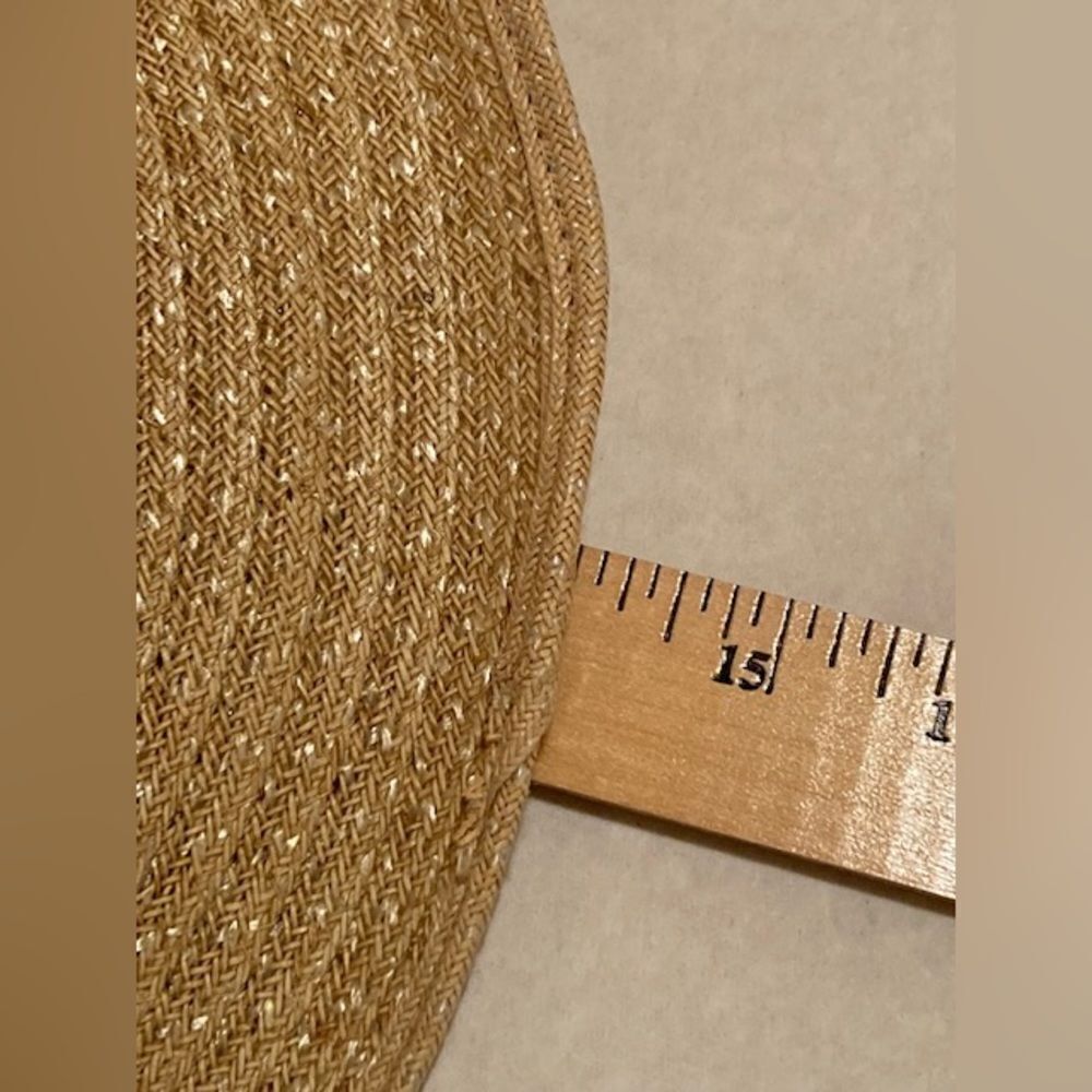 Vintage Children’s Wide-Brimmed Tan Cowboy Hat, Made in USA 20” or 6 3/4 - Picture 6 of 11